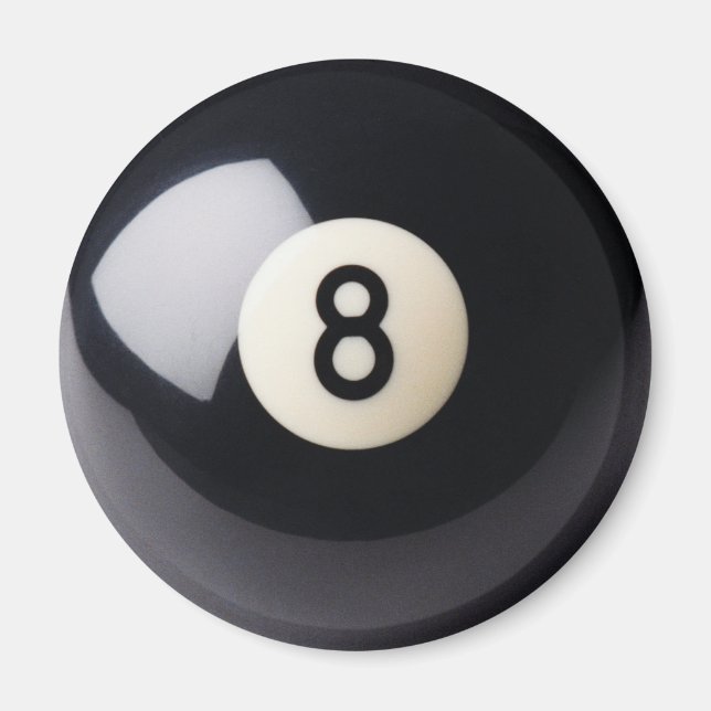 Billiards Snooker 8-Ball Magnet (Vorne)