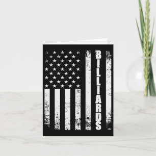 Billiards Snooker American Flag USA Games Sport Bi Karte