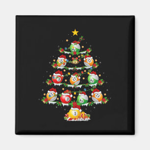 Billiards Sports Lover Lighting Billiards Christma Magnet
