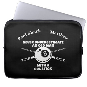 Billiards Sprichwort über Erfahrung und Fertigkeit Laptopschutzhülle