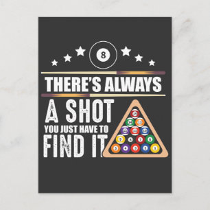 Billiards Team Pool Player Geschenk für Snooker Fa Postkarte