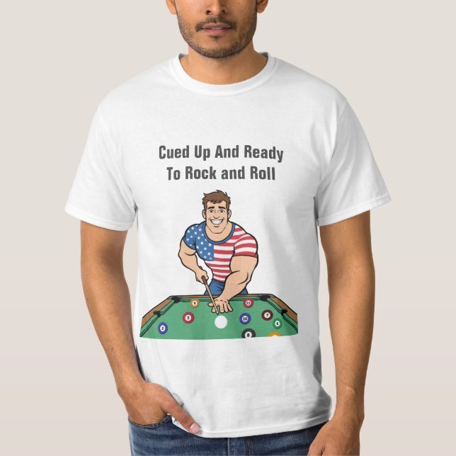 Billiards Theme Team League Tshirts (Vorderseite)