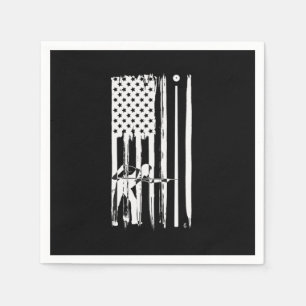 Billiards USA Flag Cue Sports Billiard Pool Gesche Serviette