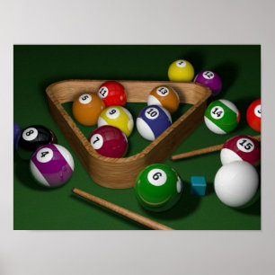 Billiardspiel Poster