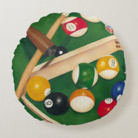 Billiardtisch mit Balls und Chalk