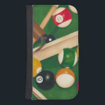 Billiardtisch mit Balls und Chalk Galaxy S4 Geldbeutel Hülle<br><div class="desc">Rack sie mit diesem spektakulären Bild eines Billardtisches von Jennifer Goldberger. Die Bälle sehen neu aus,  das Filz sieht tadellos aus,  und die Kreide wurde bereits auf die Cue-Sticks aufgetragen. Hang dies in deiner Zuhause,  oder gib es einem Freund oder Liebsten,  der eine Partie Billard genießt!</div>