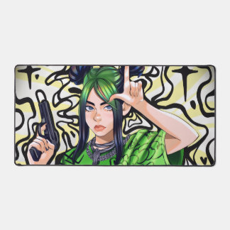  Billie Eilish – Urban Art Mouse Pad Schreibtischunterlage