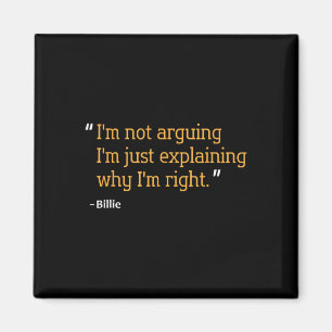 Billie Gift Zitat Funny Geburtstag Personalisierte Magnet