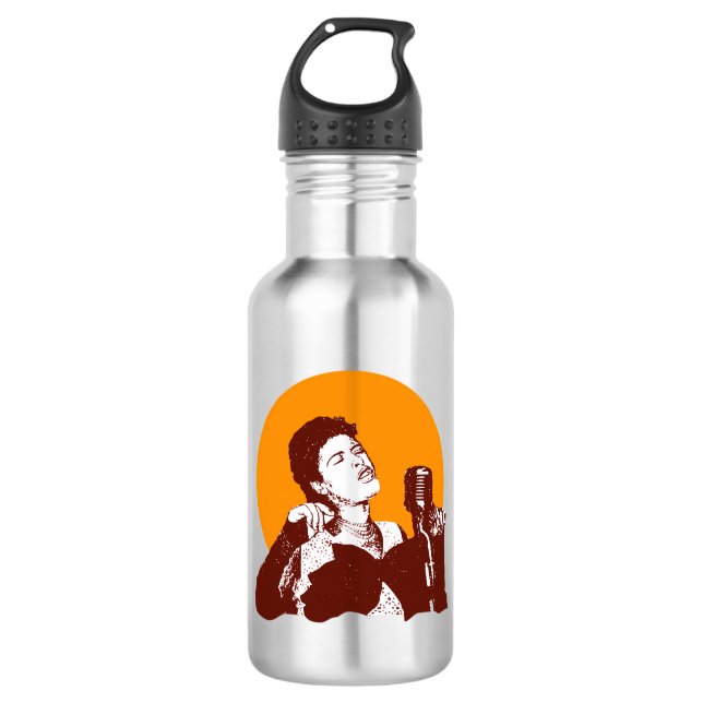 Billie Holiday Edelstahlflasche (Vorderseite)