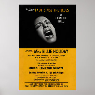 Billie Holiday Jazzplakat - Lady Sings the Blues Poster