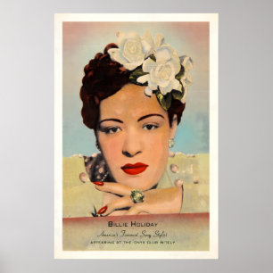 Billie Holiday Jazzplakat - Onyx Club - 1943-4 2 Poster