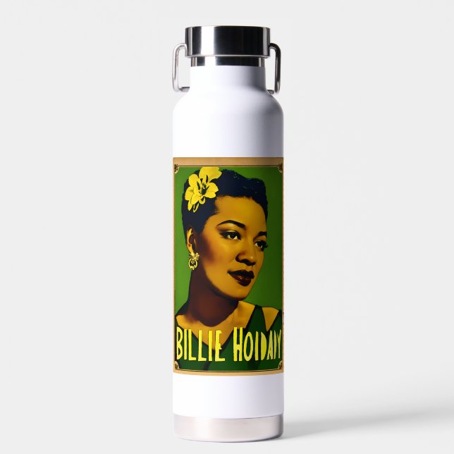 Billie Holiday Trinkflasche (Vorne)