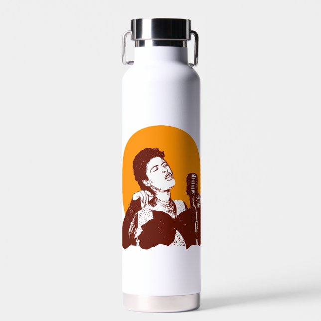 Billie Holiday Trinkflasche (Vorne)