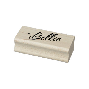 Billie Name Cursive dekorative Skript-Schriftart Gummistempel
