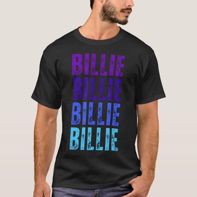 Billie Vorname I Liebe Billie T-Shirt (Vorderseite)