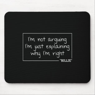 Billie Zitat Funny Geburtstag Personalisierter Nam Mousepad