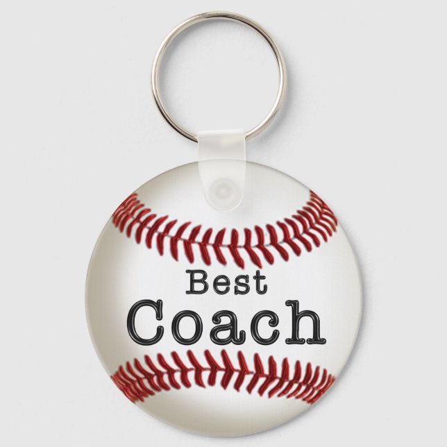 Billig Best Coach Baseball Keychain Schlüsselanhänger (Vorderseite)