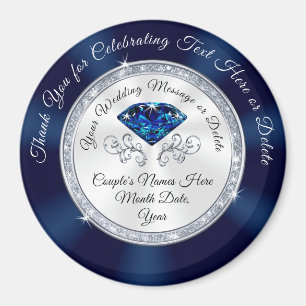 Billig, blaue Navy-Gastgeschenke Hochzeiten, maßge Magnet