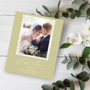 Billig Geblüht Gold-Effekt Ornament-Foto neu