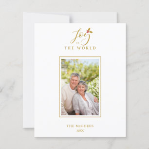 Billig Gold Minimalistisch Chic Weihnachtsfamilie 