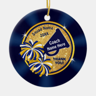 Billig Personalisiert, Geschenk für Cheer Coach, C Keramik Ornament