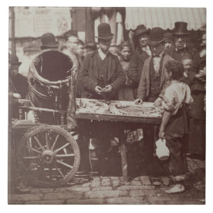 Billige Fische von St Giles, 'vom Straßen-Leben in Fliese