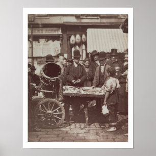 Billige Fische von St Giles, 'vom Straßen-Leben in Poster