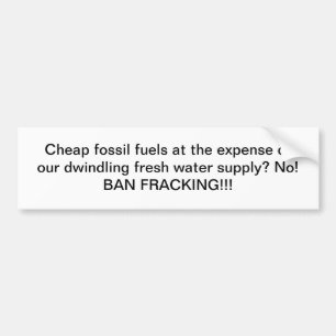 Billige Fossilienbrennstoffe GEGEN Wasser: Verbot Autoaufkleber