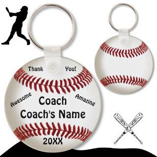 Billige Geschenke für Coaches Custom Baseball Keyc Schlüsselanhänger