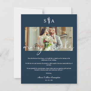 Billige Hochzeiten Foto Botanische Initials Vielen