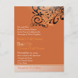 Billige Hochzeitskarten Einladungspostkarte