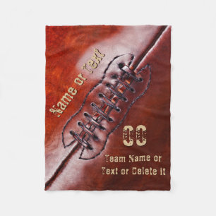 Billige personalisierte Fußball-Decke, Text 3 Fleecedecke