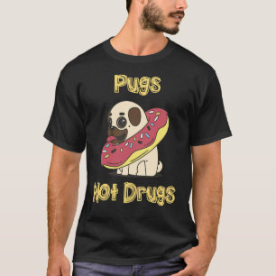 Billige Pug-Ware Pugs statt Drogen Pug Druck T-Shirt