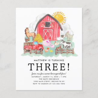 Billige Rustikale Barnyard Tiere Kinder Farm Gebur Flyer