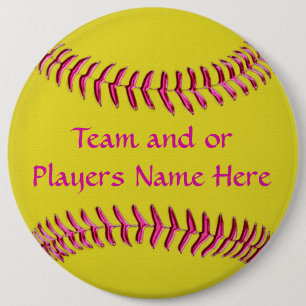Billige Softball-Geschenke für Mädchen TEAM und Button