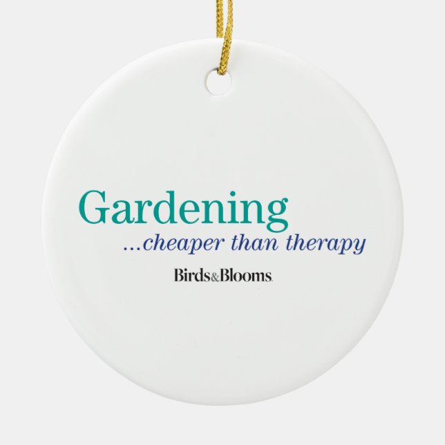 Billiger als Therapie Keramik Ornament (Vorne)