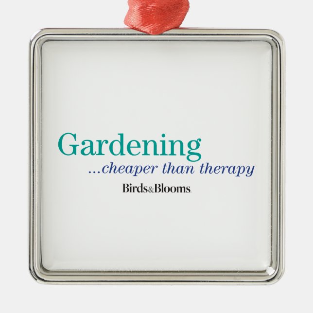 Billiger als Therapie Ornament Aus Metall (Vorne)