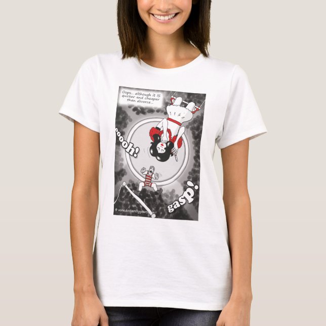 Billiger u. schneller als Divorce Frontenentwurf T T-Shirt (Vorderseite)