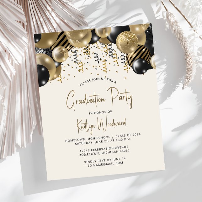 Billiges Black Balloon Arch Graduation Party (Von Creator hochgeladen)