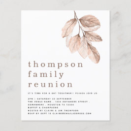 Billiges Blush-Blätter Familien-Wiedersehen-Party 