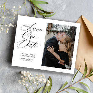 Billiges Foto, elegante Hochzeit Save the Date
