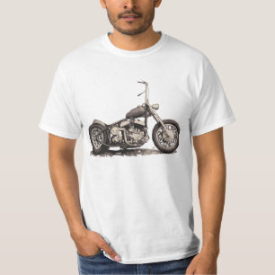 Billiges Vintages Motorrad T-Shirt