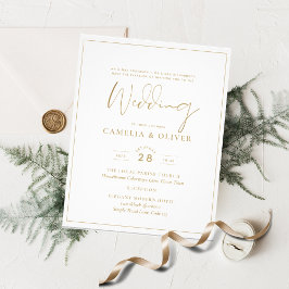 Billigste Einladungen für Hochzeiten Klassisches W Flyer