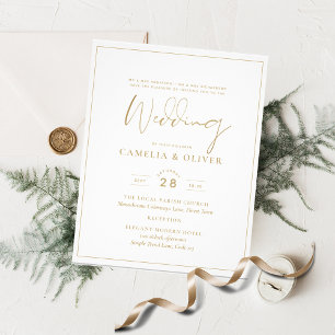 Billigste Einladungen für Hochzeiten Klassisches W Flyer