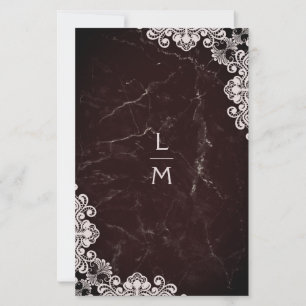 Billigster Spitzeneffekt Klassische Initiale Hochz