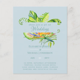 Billigstes tropisches Blätter Hochzeit Luau Empfan