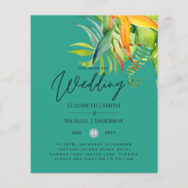 Billigstes tropisches Blätter Hochzeit Luau Empfan