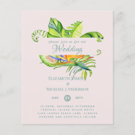 Billigstes tropisches Blätter Hochzeit Luau Empfan