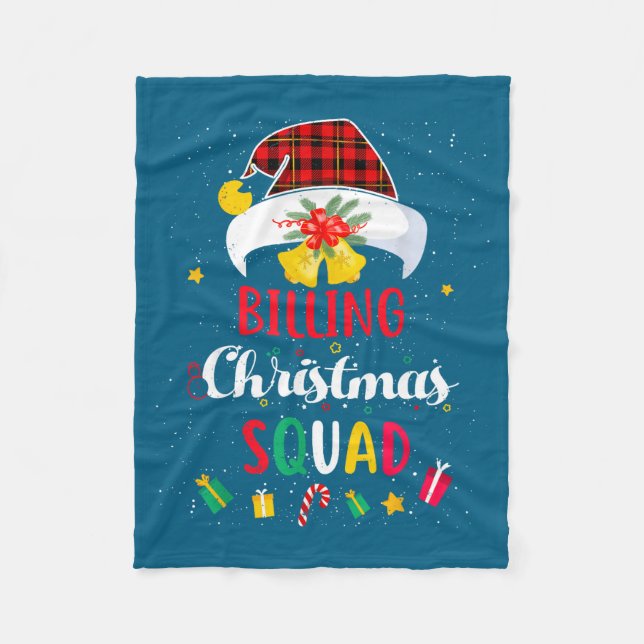 Billing Christmas Squad Santa Hat Billing Speciali Fleecedecke (Vorderseite)