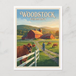 Billings Farm & Museum Woodstock Vermont Reise Postkarte